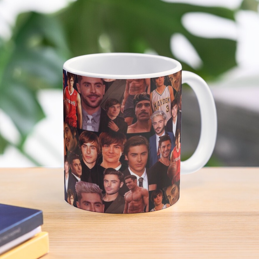 Mug Gelas Zac efron collage
