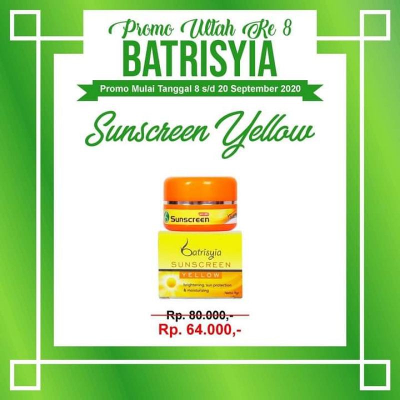 sunscreen yelow