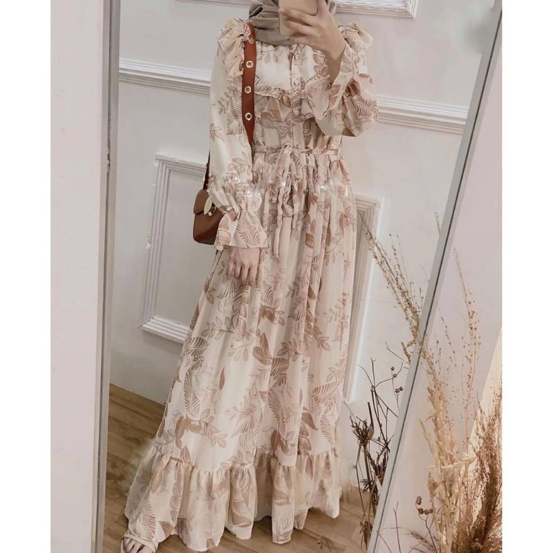 gamis rayon motif