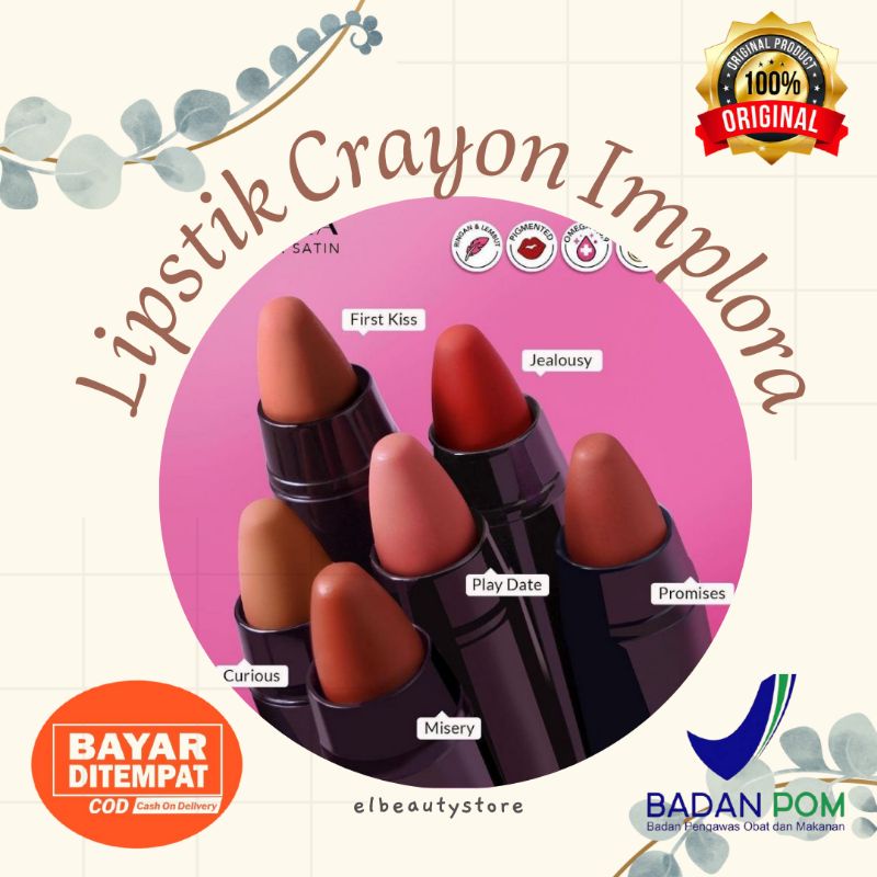 ✨Elbeauty✨LIPSTIK CRAYON SATIN IMPLORA