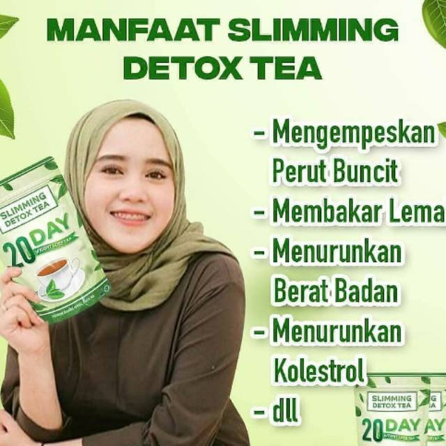 [ BISA COD ] SLIMMING DETOX TEA TERBAIK 100%