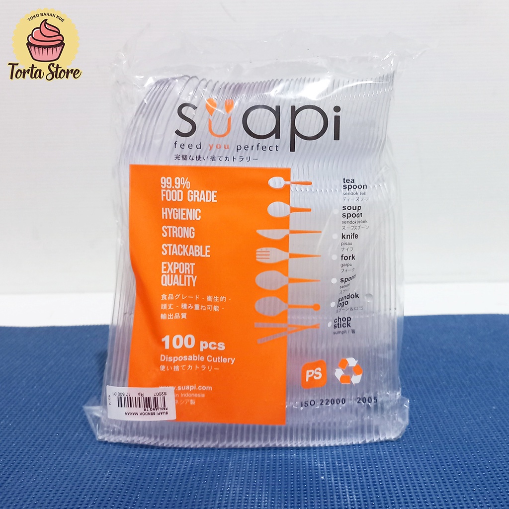 SENDOK MAKAN SUAPI PUTIH/BENING