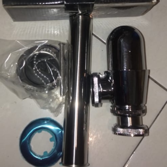 Sifon botol wastafel stainless