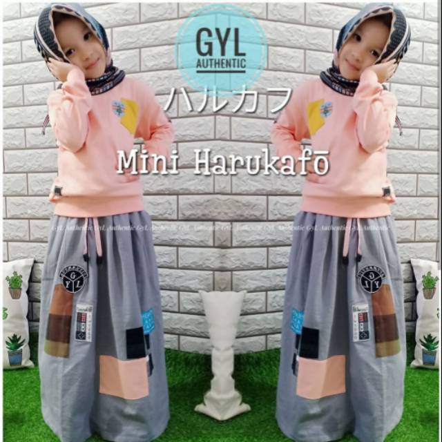 Mini harukafo peach-grey