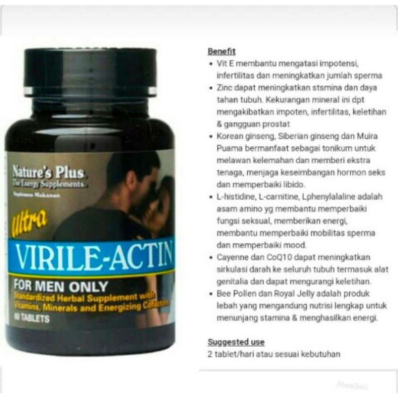 natures plus virile actin