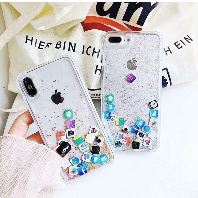 APPS GLITTER WATER CASE