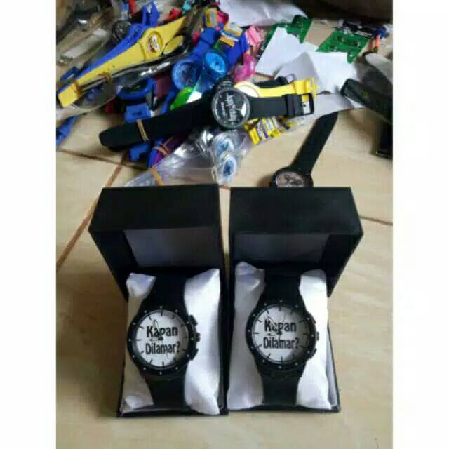 Jam tangan custom /custom rubber besar