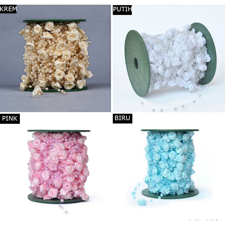 String Bunga per 1 meter (100cm) Aksesoris Hiasan Cantik