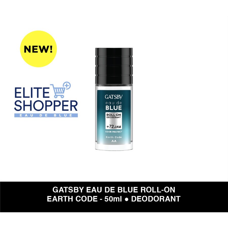 GATSBY Eau De Blue Deodorant Roll On - Earth Code 50ml