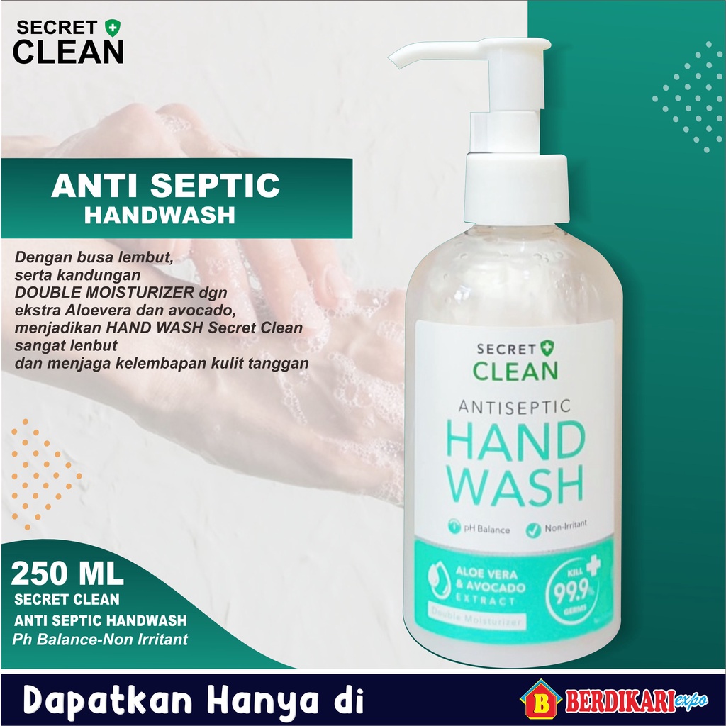 SECRET CLEAN HANDWASH 250ML PUMP