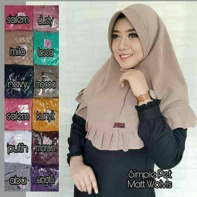 jilbab rempel bunga hijab