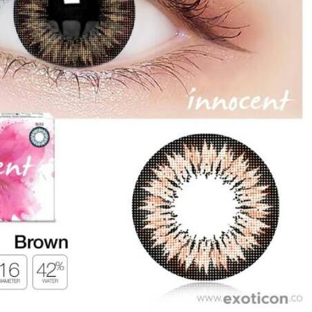 ☇ SOFTLENS INNOCENT BROWN MINUS -0.50 S/D -6.00 ♞