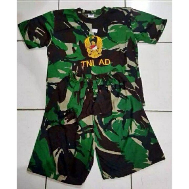 setelan kaos anak pendek loreng malpinas