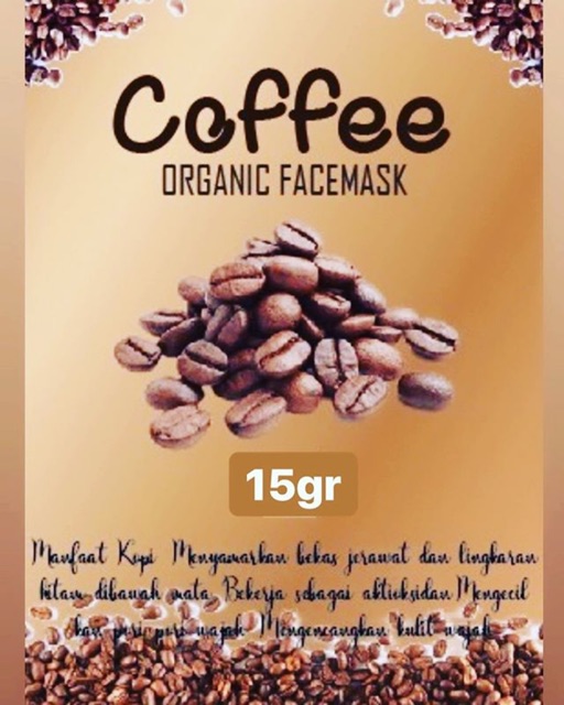 Masker organic Coffee