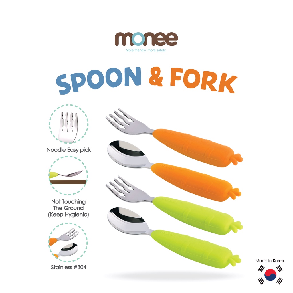 Monee Kids Spoon and Fork