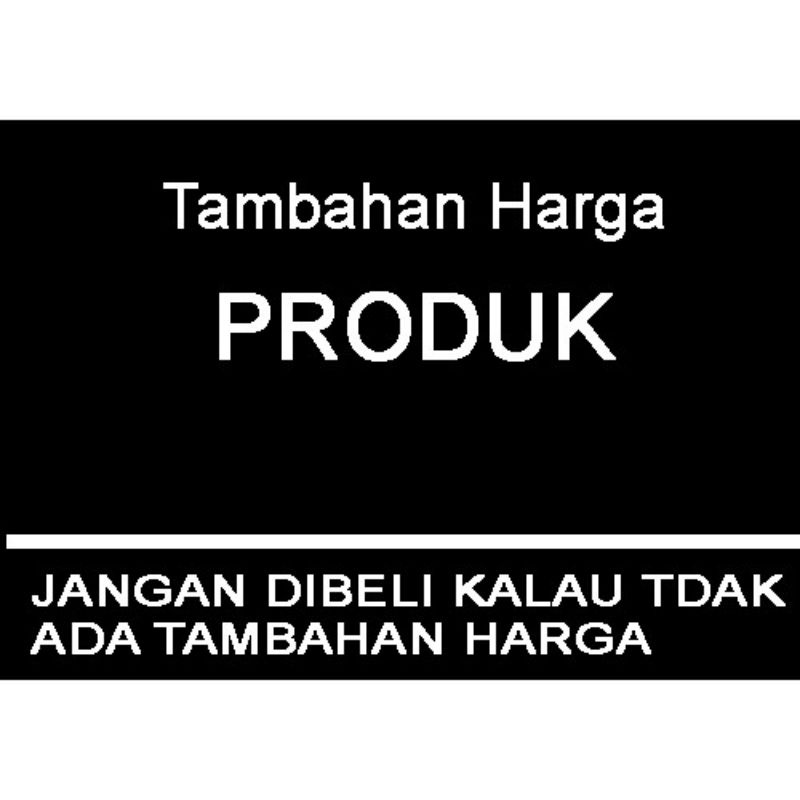 tambahan harga kaos