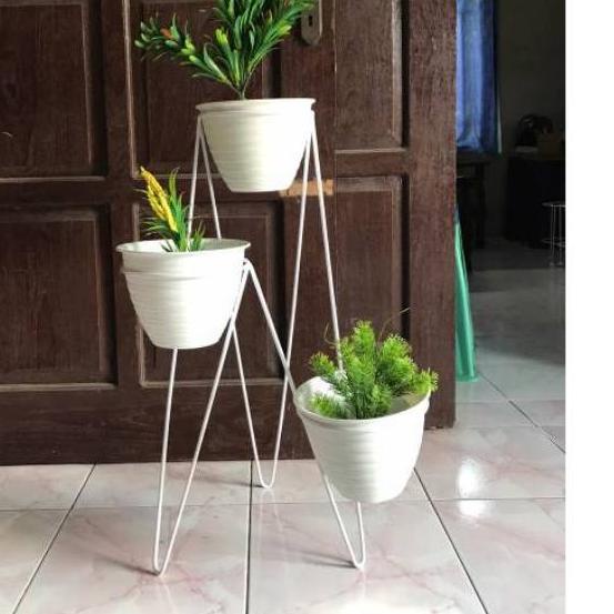 Terbaik rak bunga 3in1 / STANDING POT / RAK BUNGA