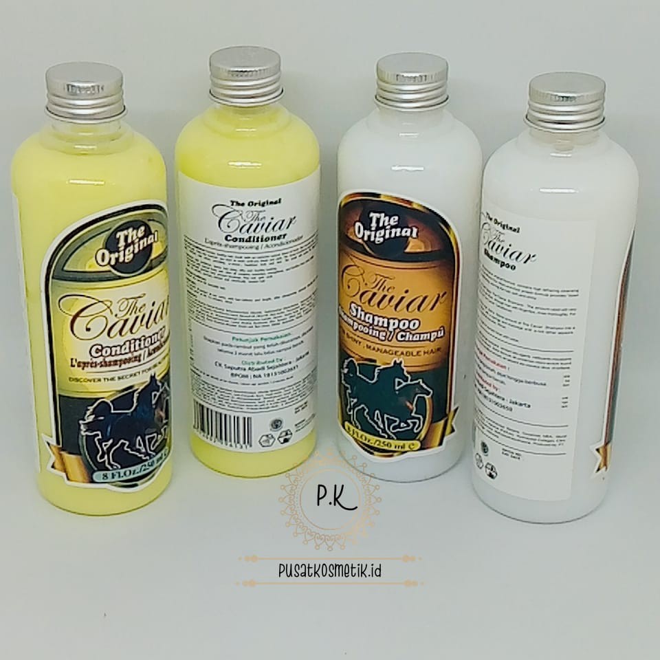 Paket caviar ( shampo & conditioner ) original bpom