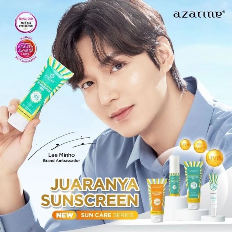 Sunscreen azarine gel spf45