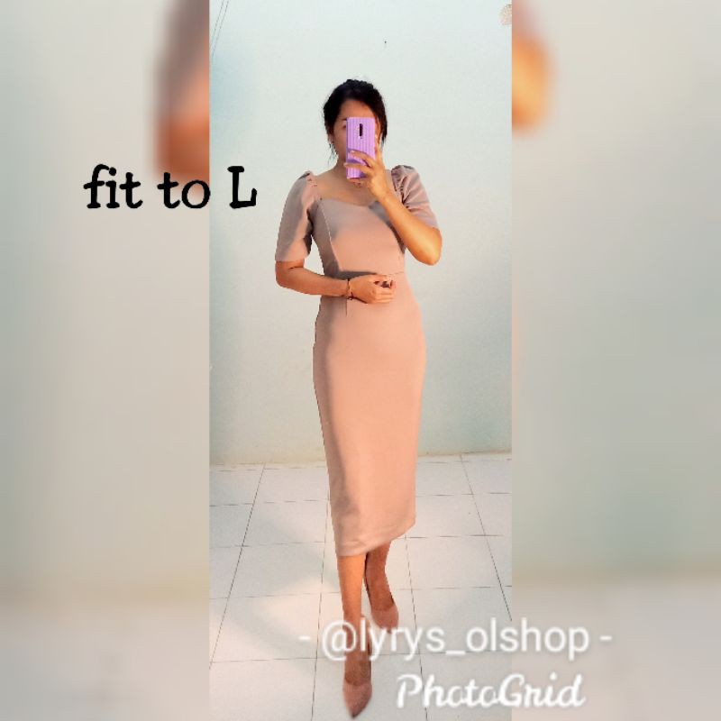 mididress cream new