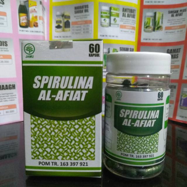 Ekstrak kapsul Spirulina 60