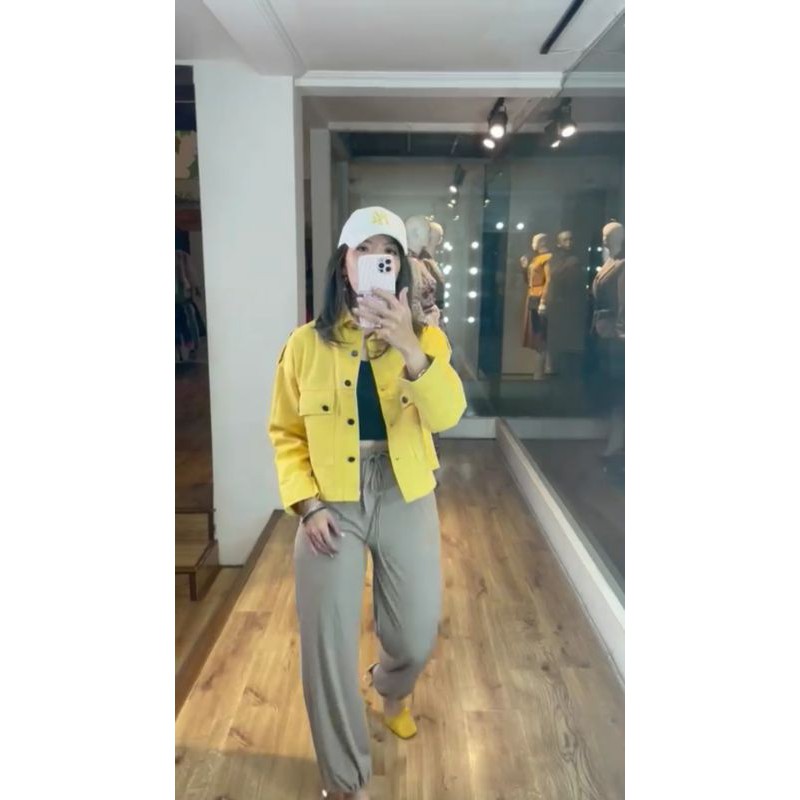 Jaket aplikasi button AB 8828