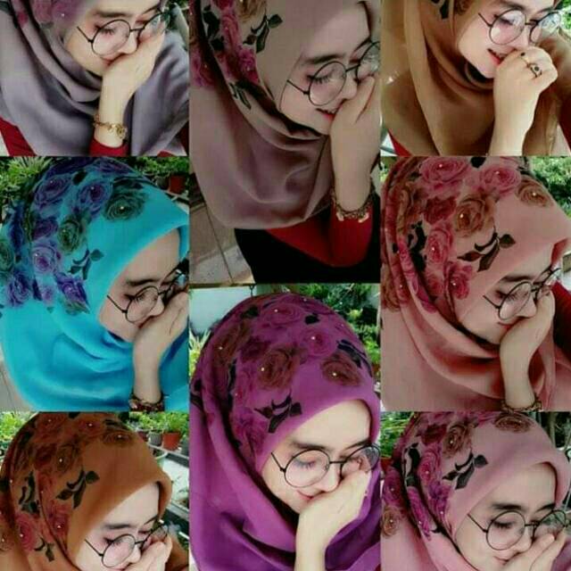 Krudung segiempat bunga