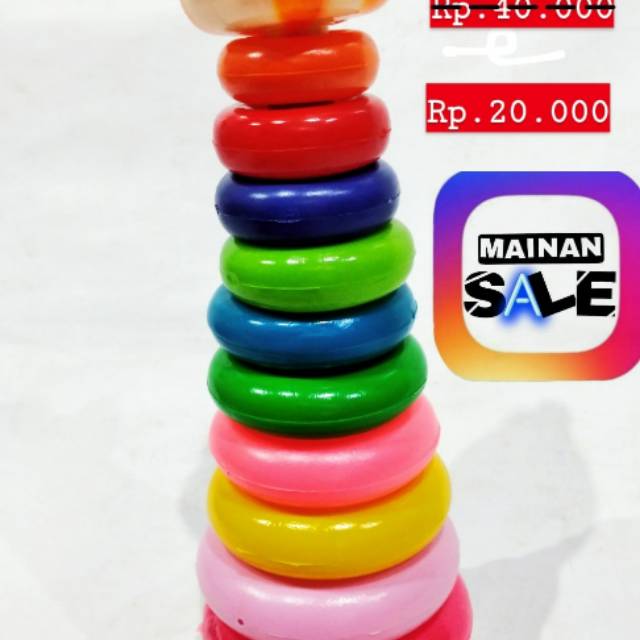 Mainan donat susun