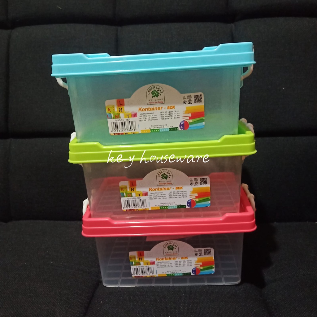 Box Container Mini 1,7 Liter / Green Leaf 7801