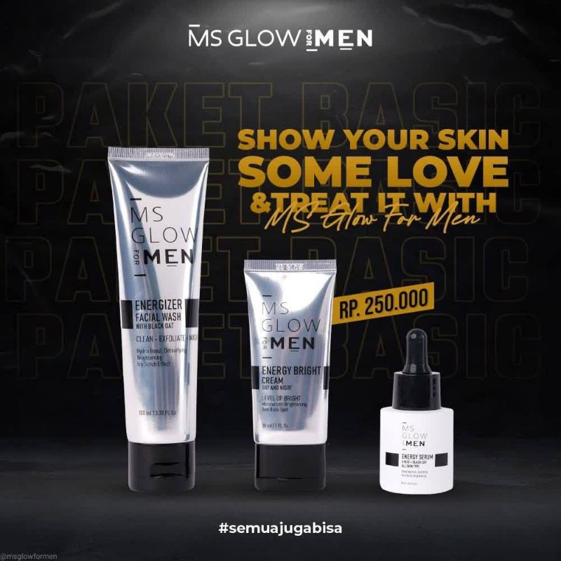 MS GLOW MEN Paket Basic ORIGINAL