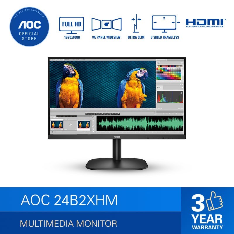 MONITOR AOC 24B2XHM ULTRA SLIM