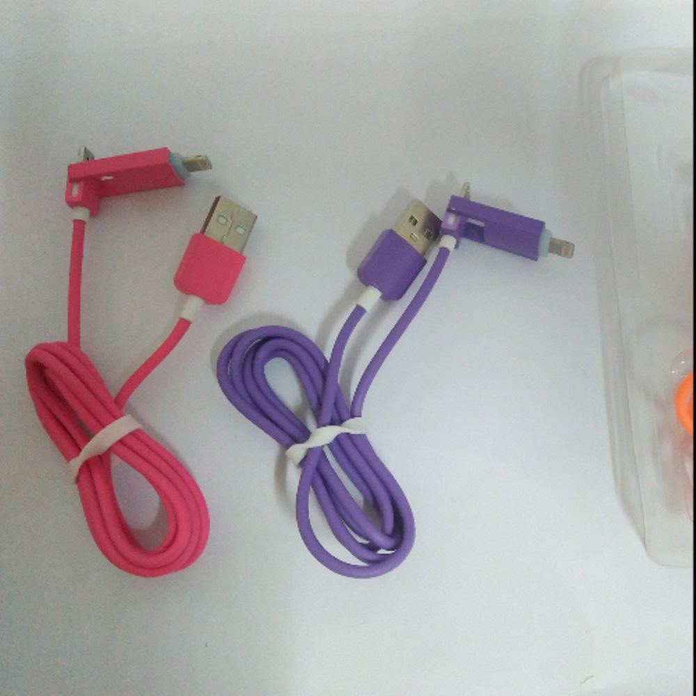 Cable Data Fashion 2 in 1 Micro- Iphone