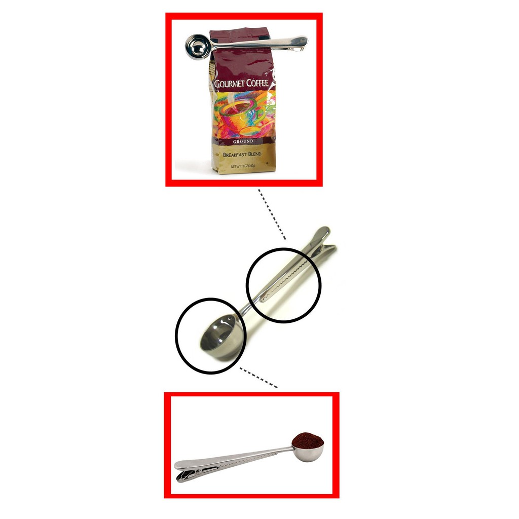 SENDOK TAKARAN KOPI STAINLESS JEPIT