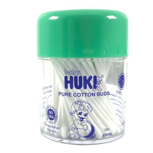 Huki cotton bud pot extra fine 100