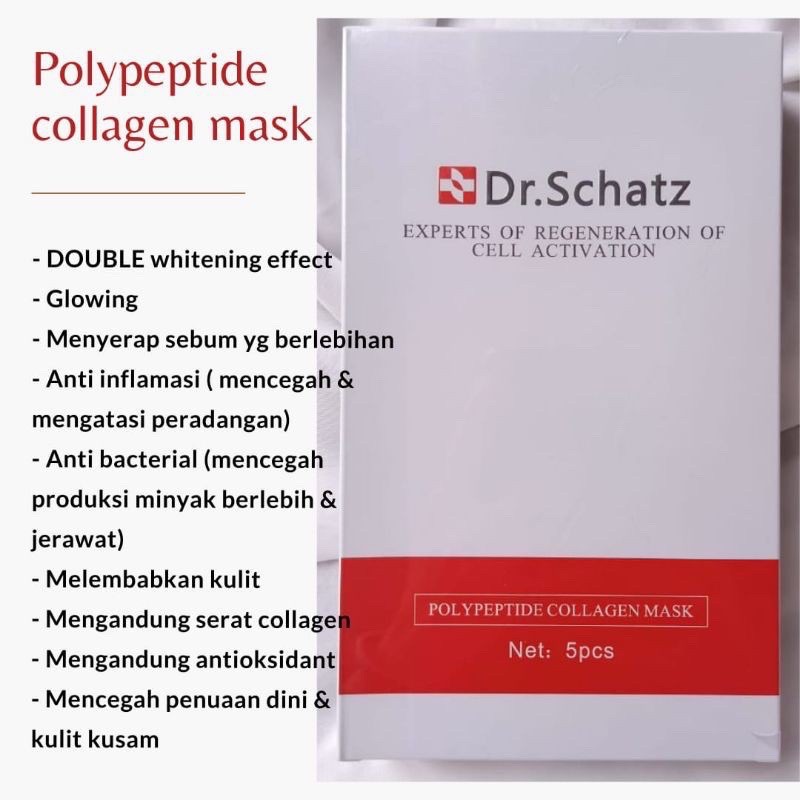 DRSCHATZ POLYPEPTIDE COLLAGEN MASK ISI 5 PC