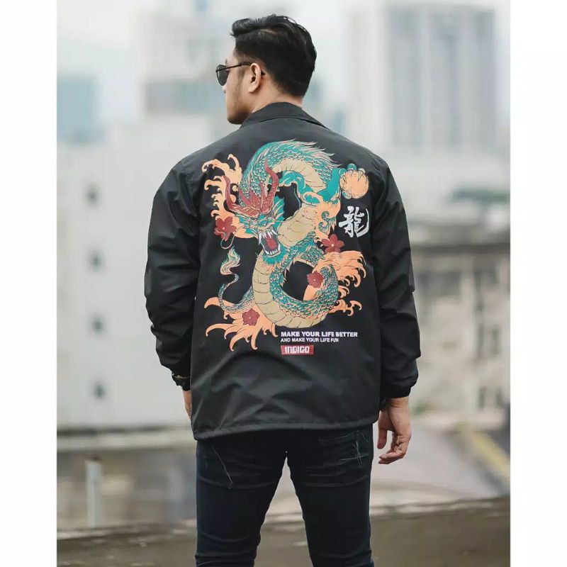 Benito Coach Jacket Dragon Fire