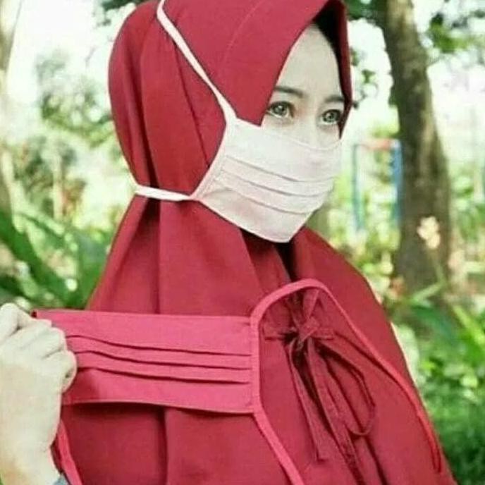 MASKER KAIN HIJAB