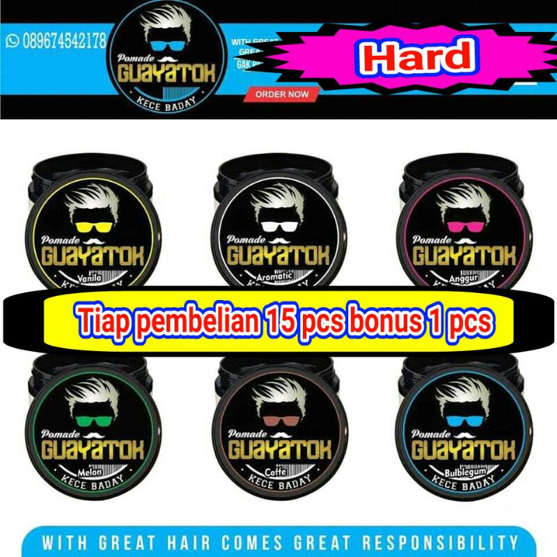 Pomade oilbase hard 65gr