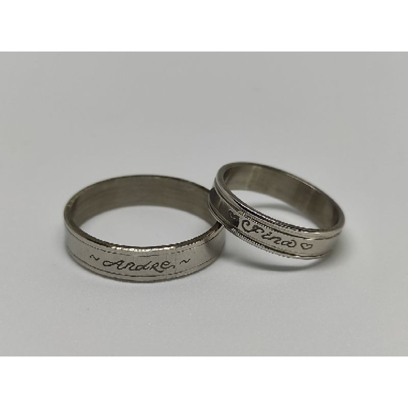 Cincin titanium single couple