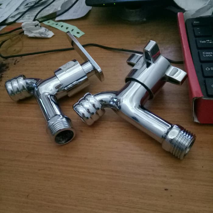 Kran stenlis chrome 1/2 " baling lurus