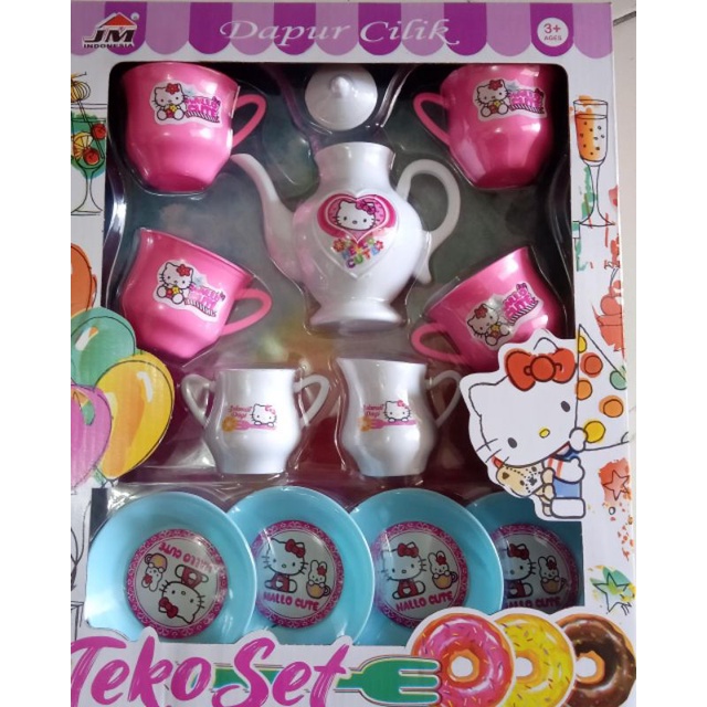 Mainan Teko set Hello Kitty