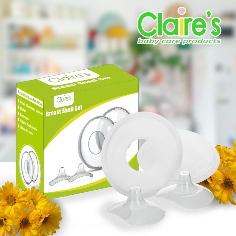 Claires breast shell set / pelindung puting / silicon puting payudara