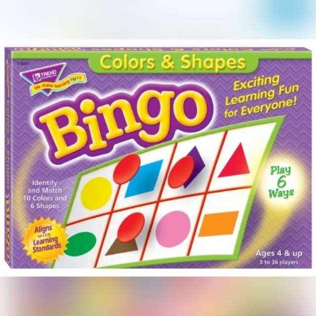 Colors & Shapes Bingo Game