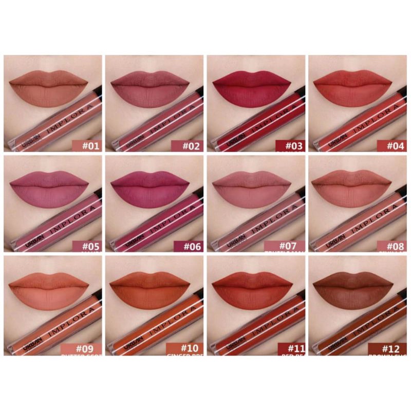 ✨𝐆𝐫𝐢𝐲𝐚 𝐂𝐚𝐧𝐭𝐢𝐤✨IMPLORA URBAN LIPCREAM MATTE BPOM