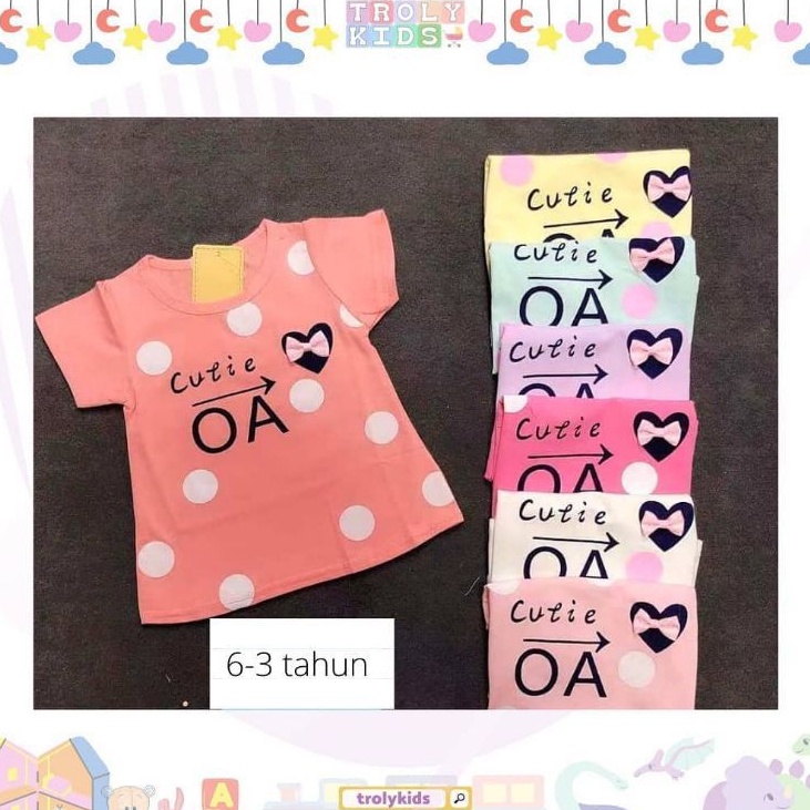 Kaos Anak Perempuan Import