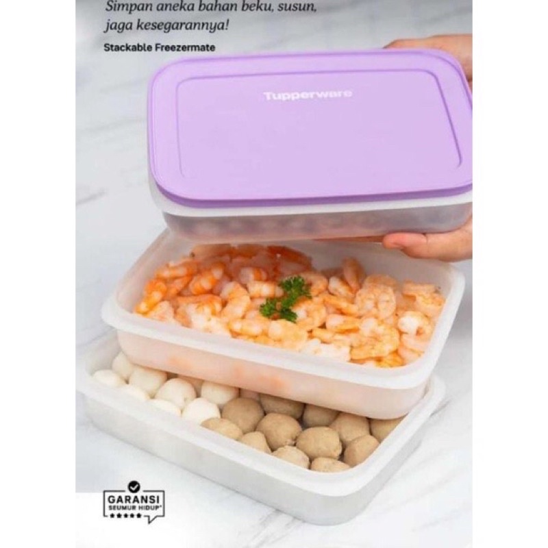 Tupperware stackable Freezermate 3pcs