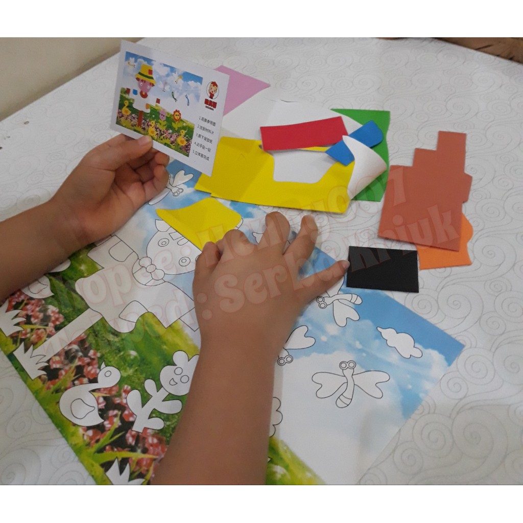 Prakarya Menempel Puzzle Foam
