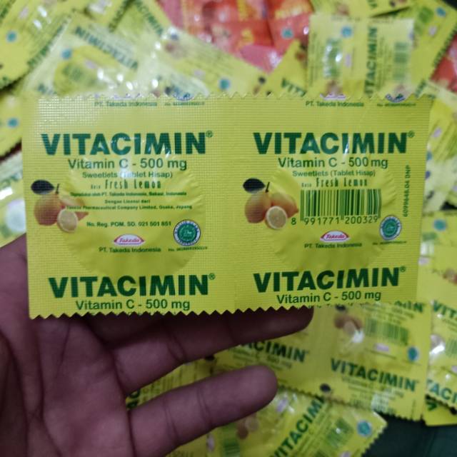 Vitacimin 1 strip isi 2 tablet