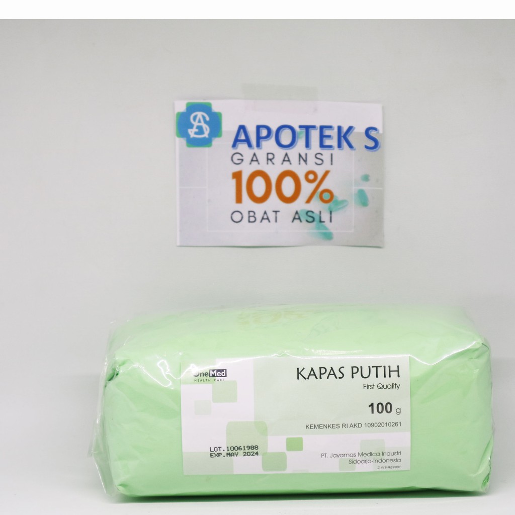 Kapas Putih 100,50,25 gram