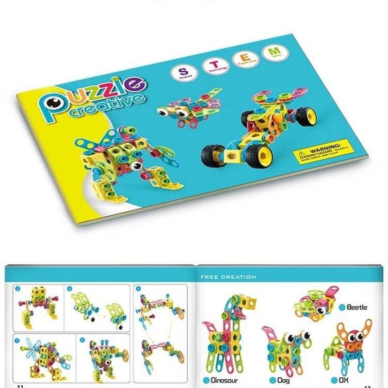 READY STOK PUZZLE CREATIVE STEM MAINAN EDUKASI IMPORT ROBOTIC
